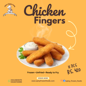 Chicken Fingers (12 Pieces) – Rs 420