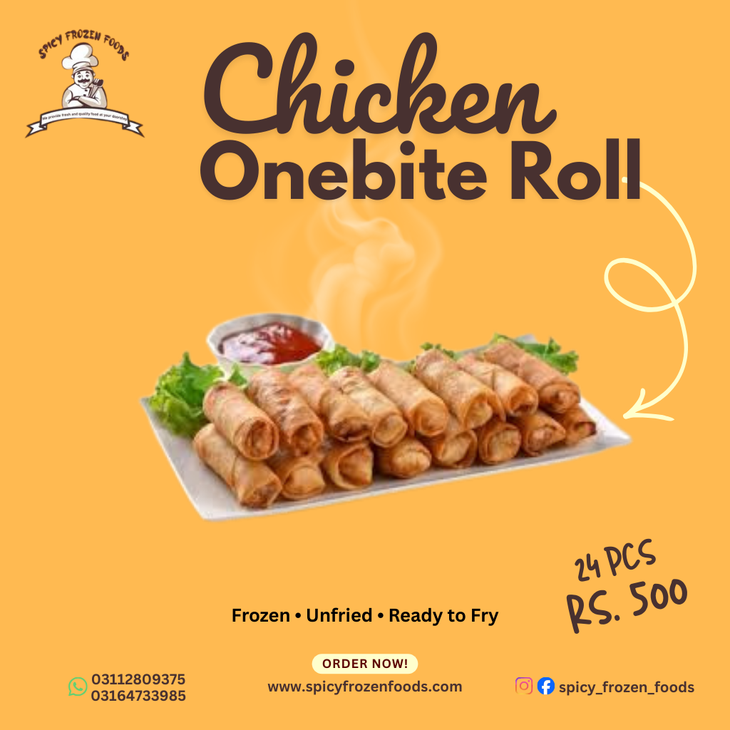 Chicken One-Bite Rolls – 24 Pieces | Rs 500
