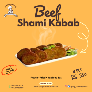 Beef Shami Kabab – 12 Pieces | – Rs 550