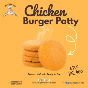 Chicken Burger Patty – 6 Pieces | Rs 400