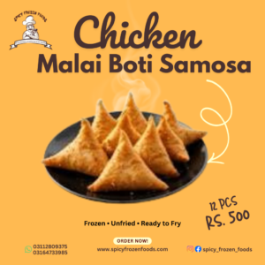 Chicken Malai Boti Samosa – 12 Pieces | Rs 500
