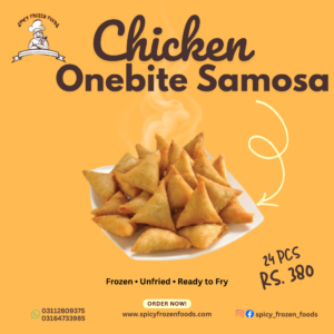 Chicken One-Bite Samosa – 24 Pieces | Rs 380