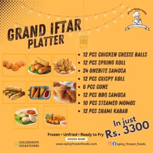 Grand Iftar Platter | Special Ramadan Deal – Rs 3,300